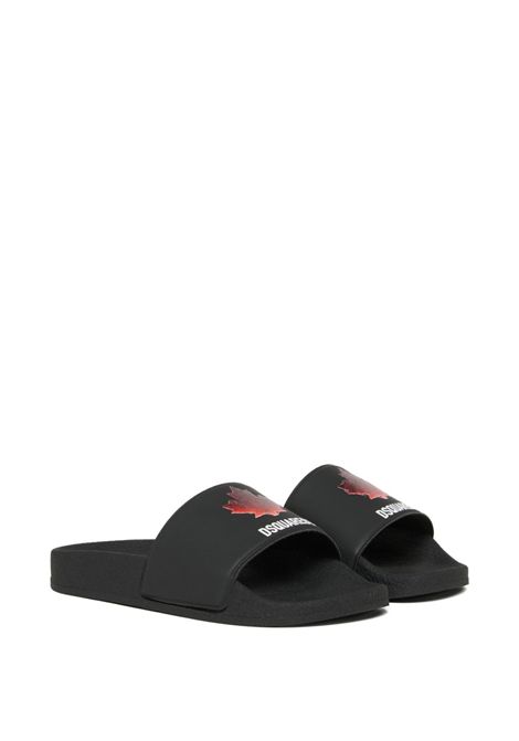 Ciabatte con logo DSQUARED2 JUNIOR | 827911